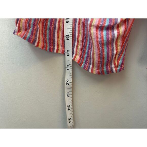 Urban Outfitters Out From Under Jumpsuit Rainbow Striped medium boho festival va - Picture 8 of 9